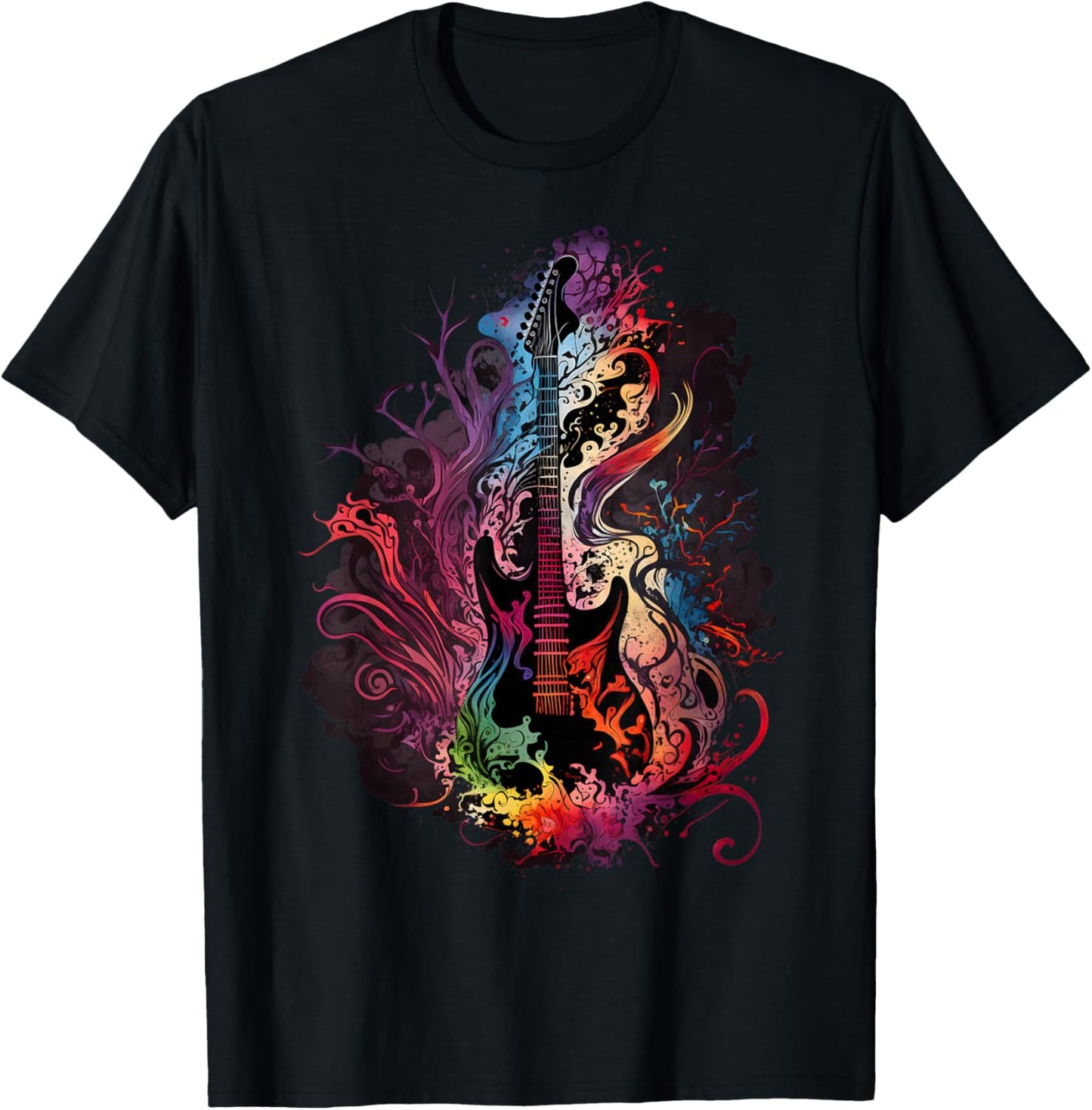 Ethereal Muse: an electric guitar band designed for , Black, S T-Shirt - T-Shirt | Black