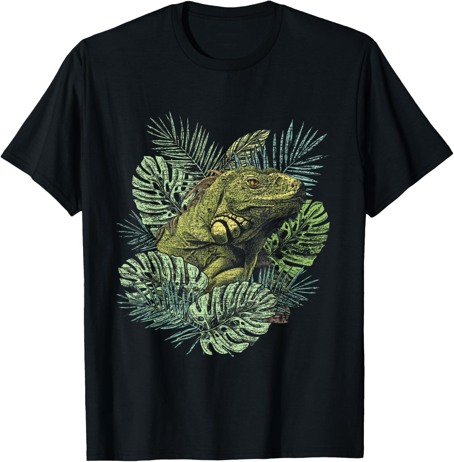 Zoo Keeper Lizard Lover Gift Iguana T-Shirt - T-Shirt | Black