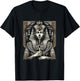 Pharaon égyptien antique avec ankh et coiffe T-Shirt - T-Shirt | Black