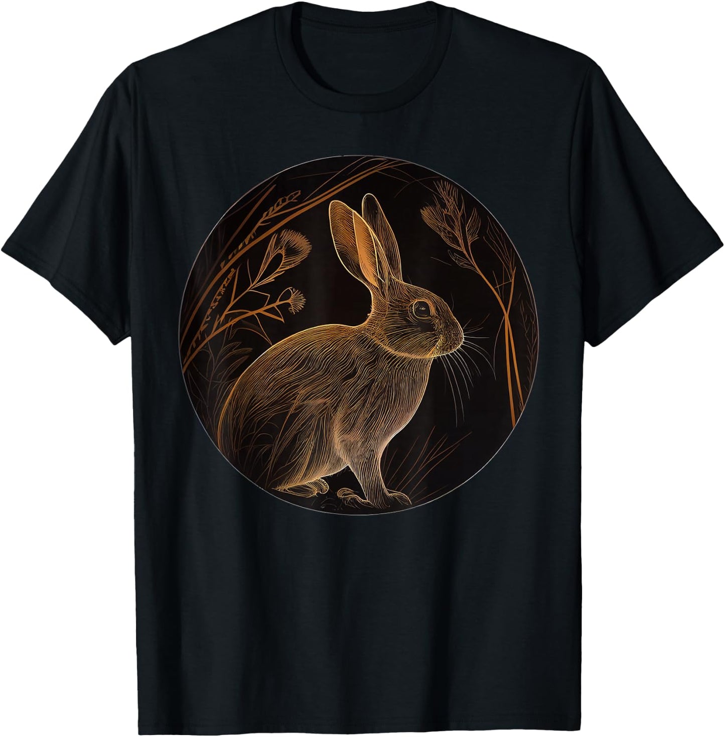 Rabbit Animal Lover Wildlife Rabbits T-Shirt - T-Shirt | Black
