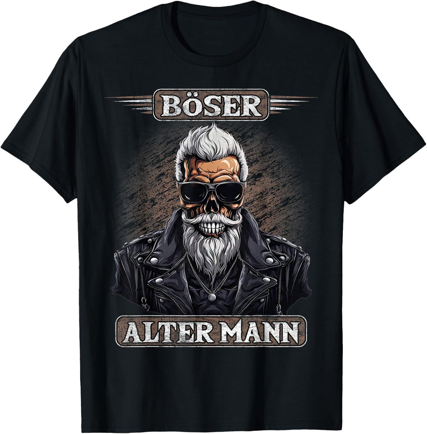 Böser alter Mann Herren Motorrad Biker Sarkasmus T-Shirt - T-Shirt | Black