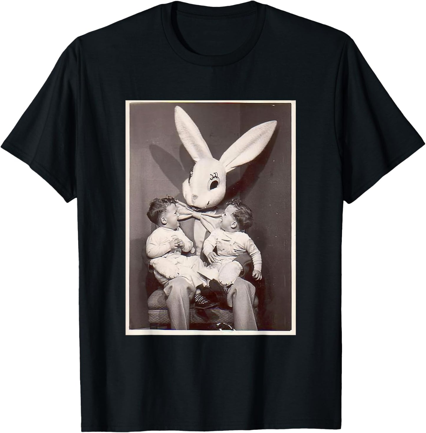 Creepy Easter Bunny Horror Easter T-Shirt - T-Shirt | Black