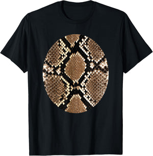Snake Skin Costume Animal Belly Reptile T Shirt T-Shirt - T-Shirt | Black