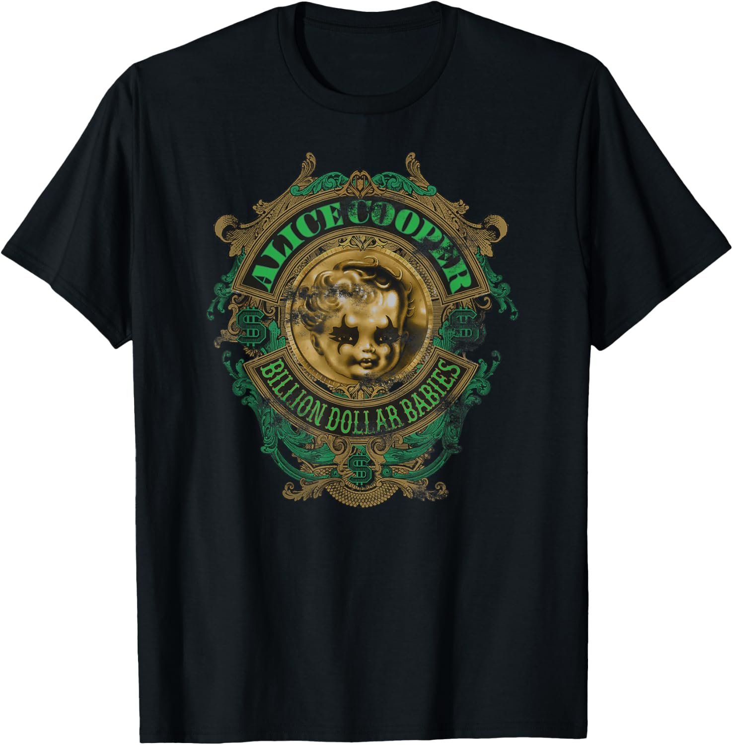 Alice Cooper – Billion Dollar Babies Crest T-Shirt - T-Shirt | Black