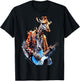 Rock Guitar Giraffe Guitarist T-Shirt - T-Shirt | Black