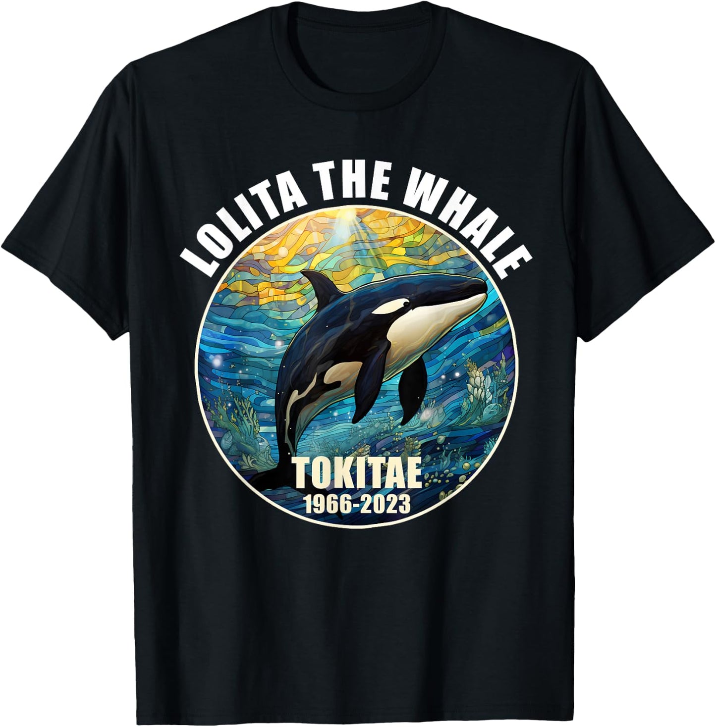 Lolita the Whale Tokitae Orca 1966 2023 R.I.B T-Shirt - T-Shirt | Black