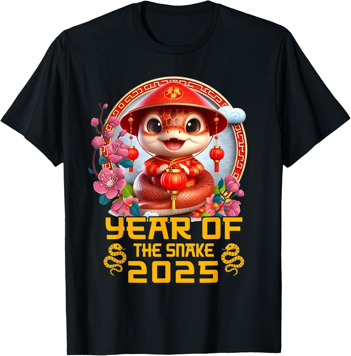 Chinese New Year Toddlers Kids Year Of the Snake 2025 T-Shirt - T-Shirt | Black
