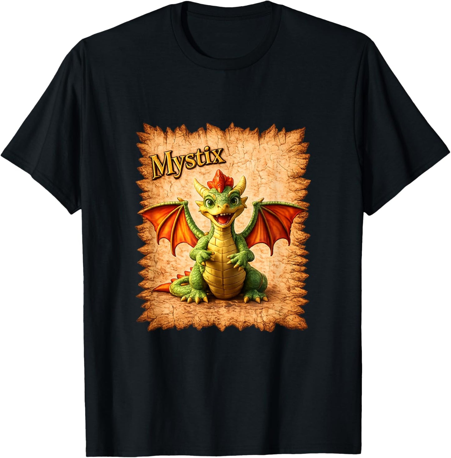 Mystix the Dragon T-Shirt - T-Shirt | Black