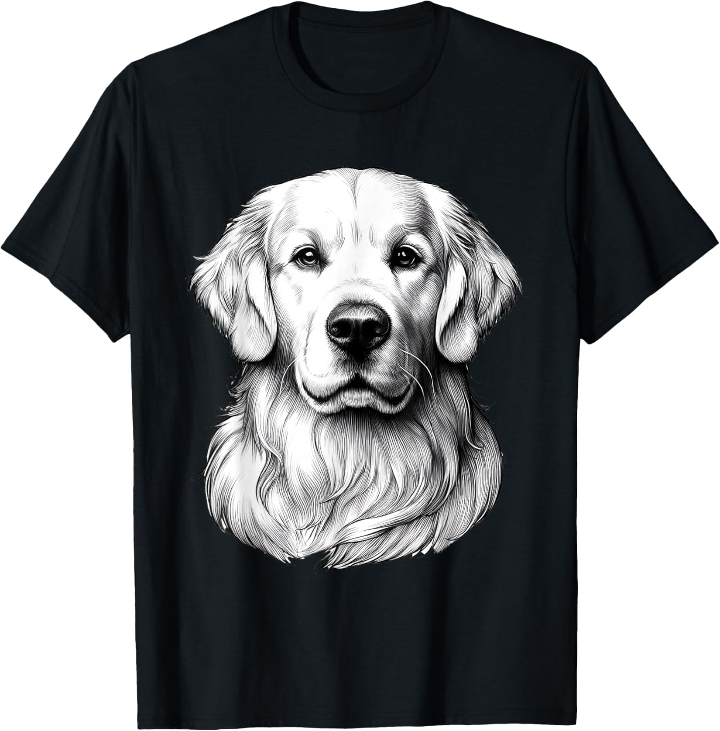 White English Cream Golden Retriever Dog Mom Dad Puppy Kids T-Shirt - T-Shirt | Black