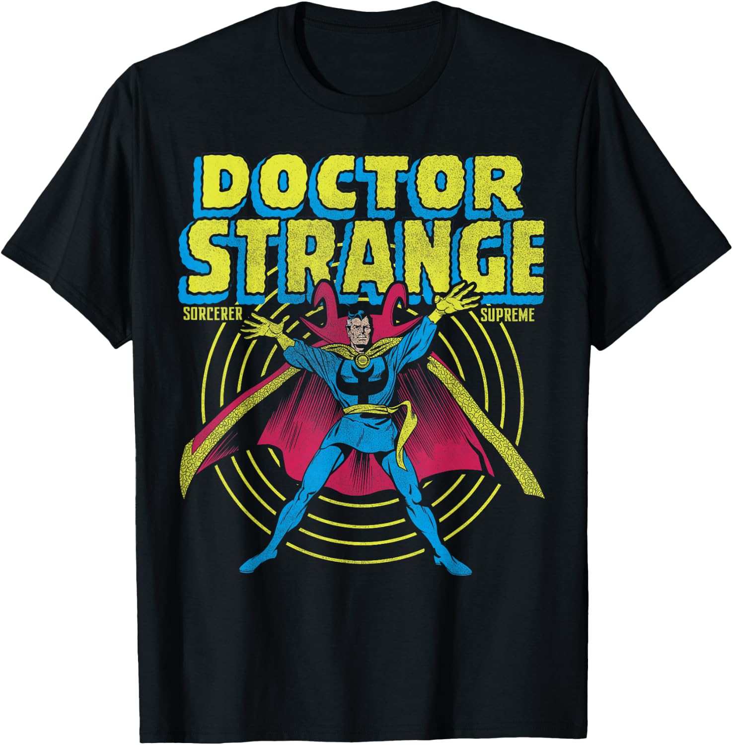 Marvel Avengers Doctor Strange Sorcerer Supreme Portrait T-Shirt - T-Shirt | Black