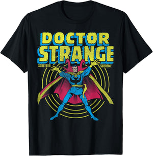 Marvel Avengers Doctor Strange Sorcerer Supreme Portrait T-Shirt - T-Shirt | Black
