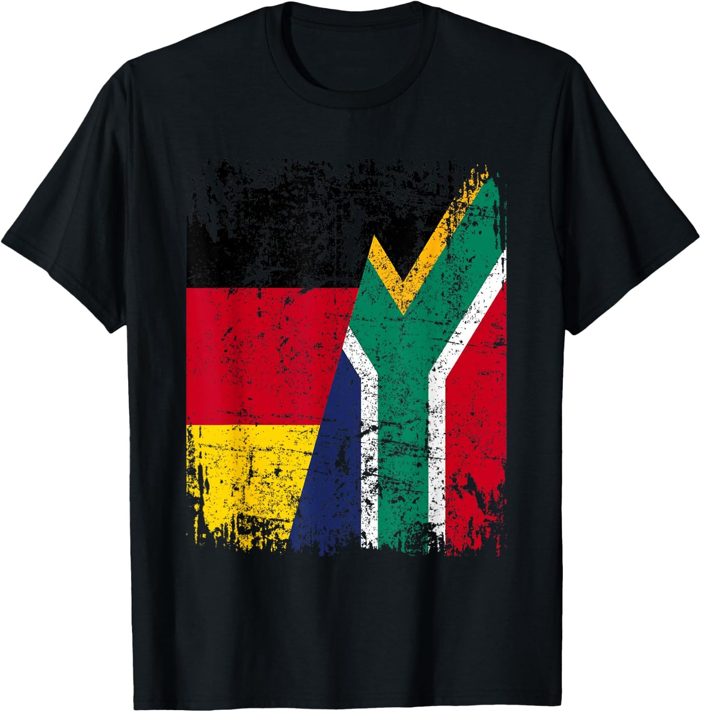SÜDAFRIKA DEUTSCHLAND Flagge | Damen Herren Kinder Südafrika T-Shirt - T-Shirt | Black