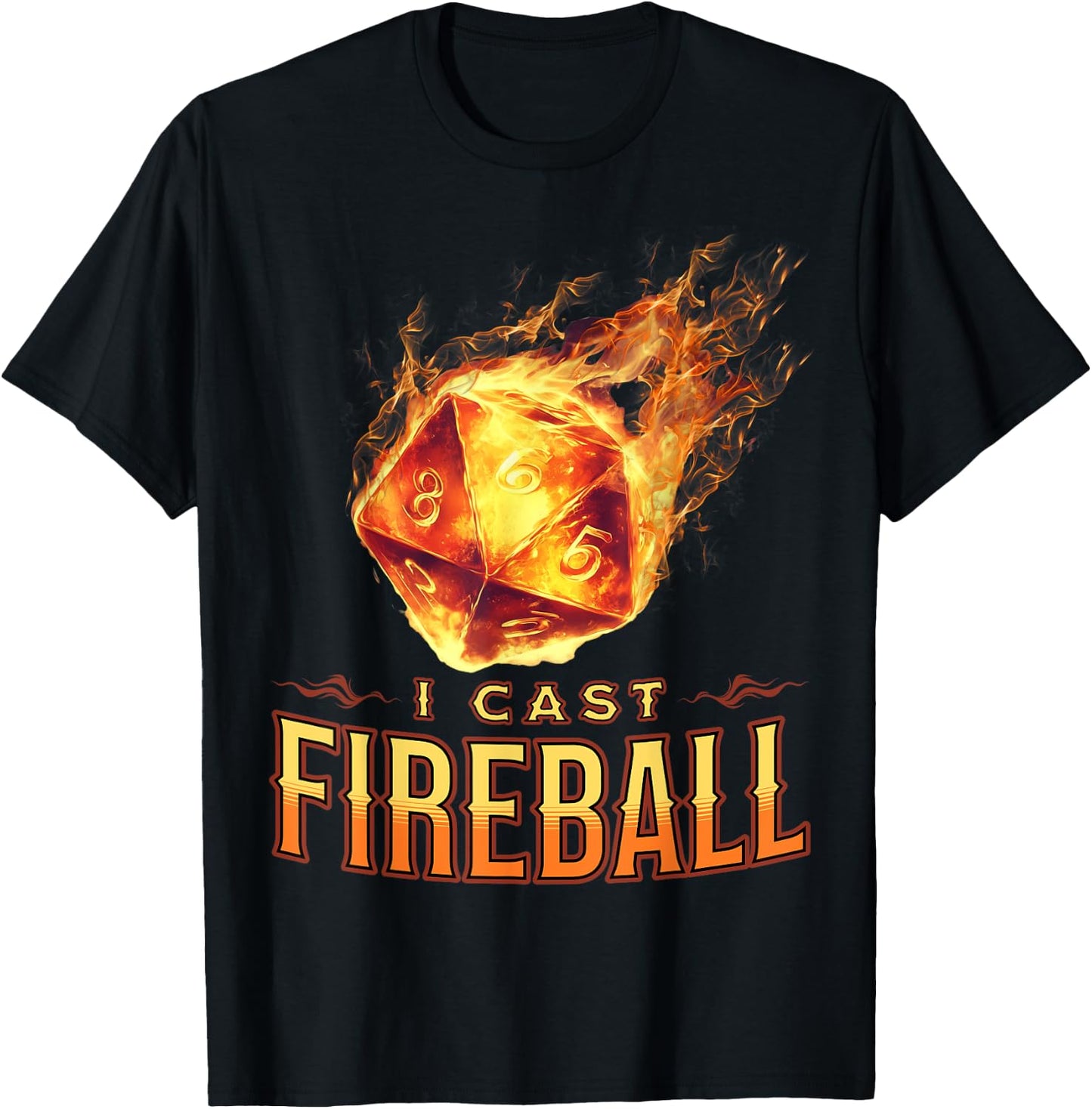 I Cast Fireball T-Shirt - T-Shirt | Black