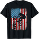 BMX US America Flag Patriotic Vintage BMX Biker 4th of July T-Shirt - T-Shirt | Black