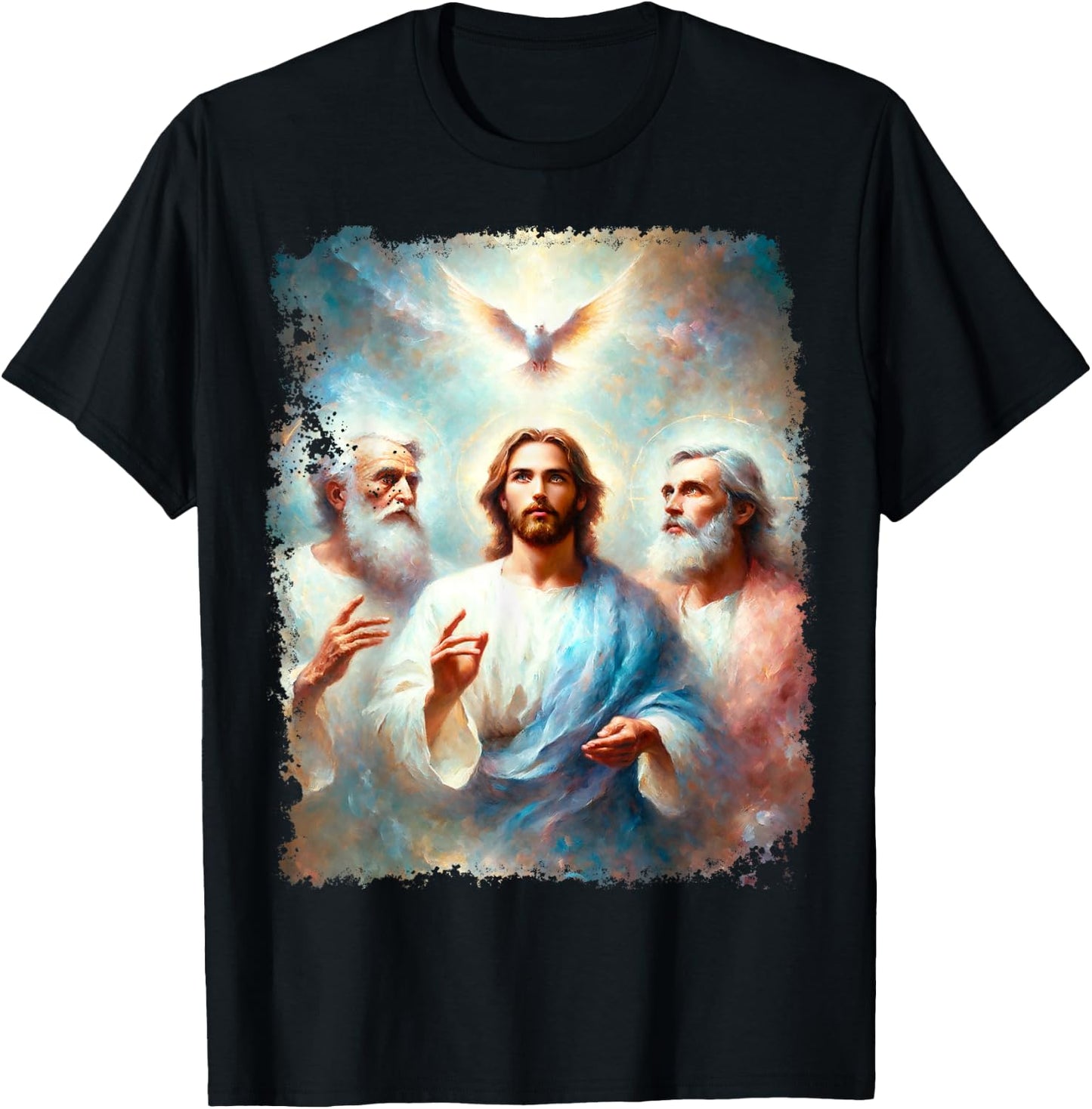 God The Father Holy Spirit Jesus Christ T-Shirt - T-Shirt | Black