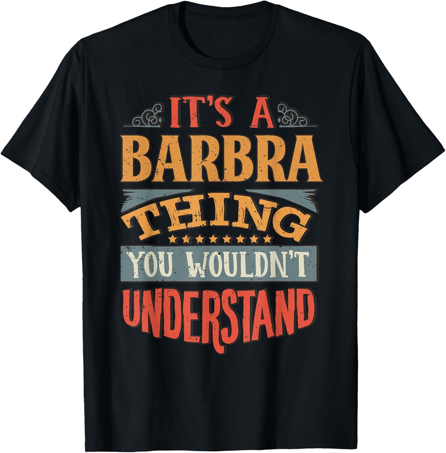 Barbra Name T-Shirt - T-Shirt | Black