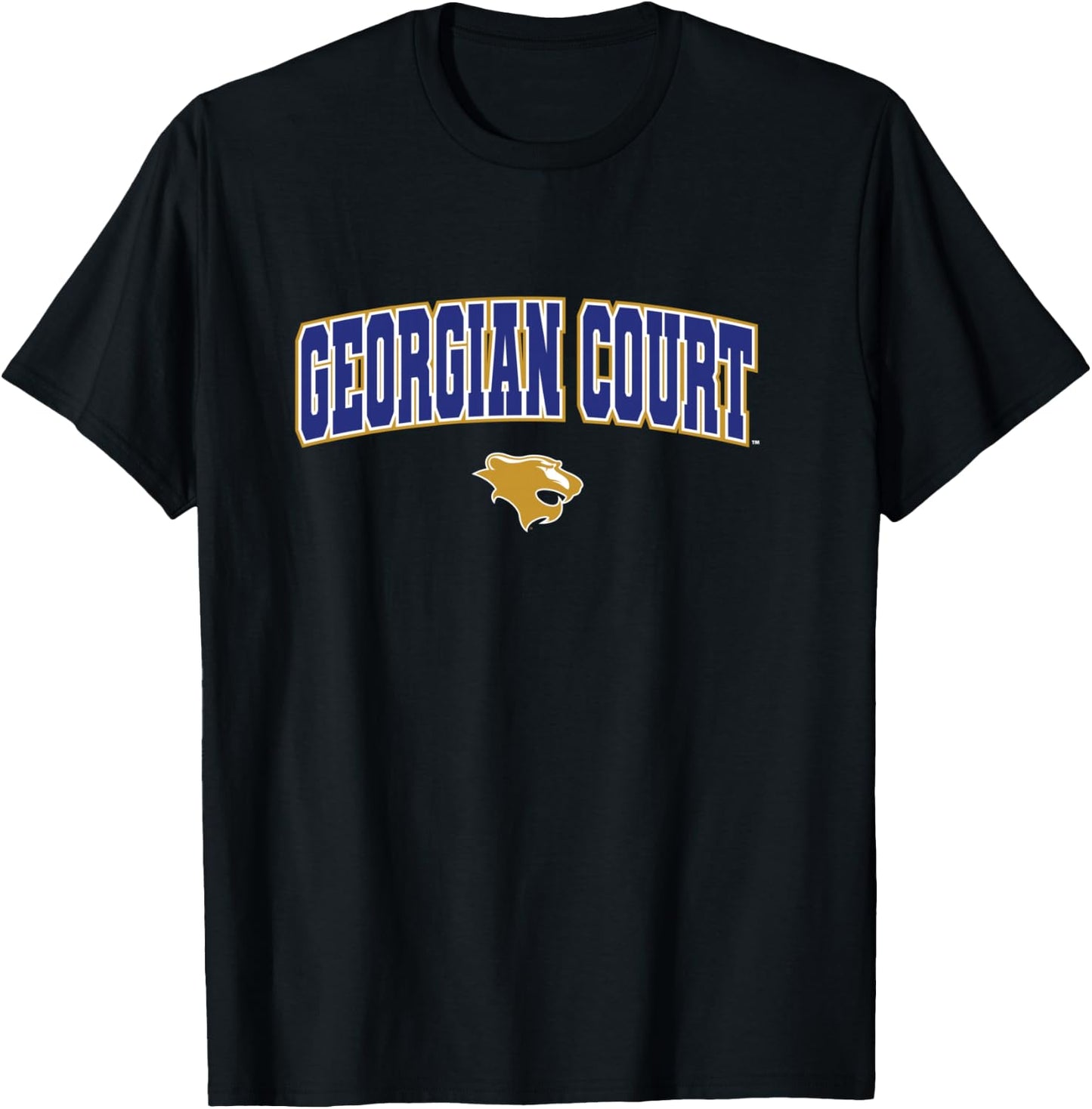 Georgian Court University Lions Arch Logo T-Shirt - T-Shirt | Black