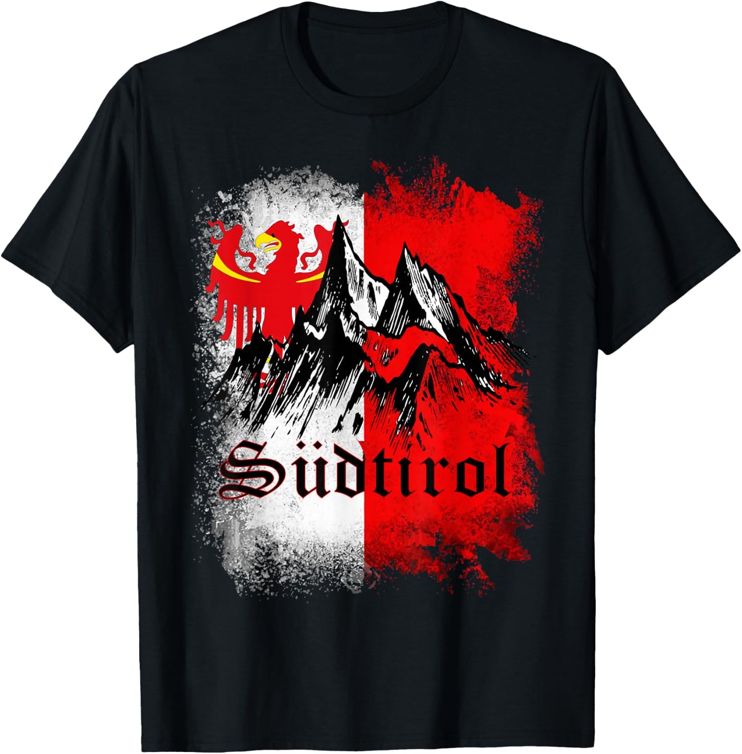 Südtirol Shirt Südtiroler Berge Südtirol Herren Damen Kinder T-Shirt - T-Shirt | Black
