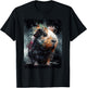 Guinea Pig Shirt Furry Potato Watercolor Guinea Pig Funny T-Shirt - T-Shirt | Black