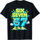 I was 6 Now I'm Six 7 Seven Years Brainrot Birthday T-Shirt - T-Shirt | Black
