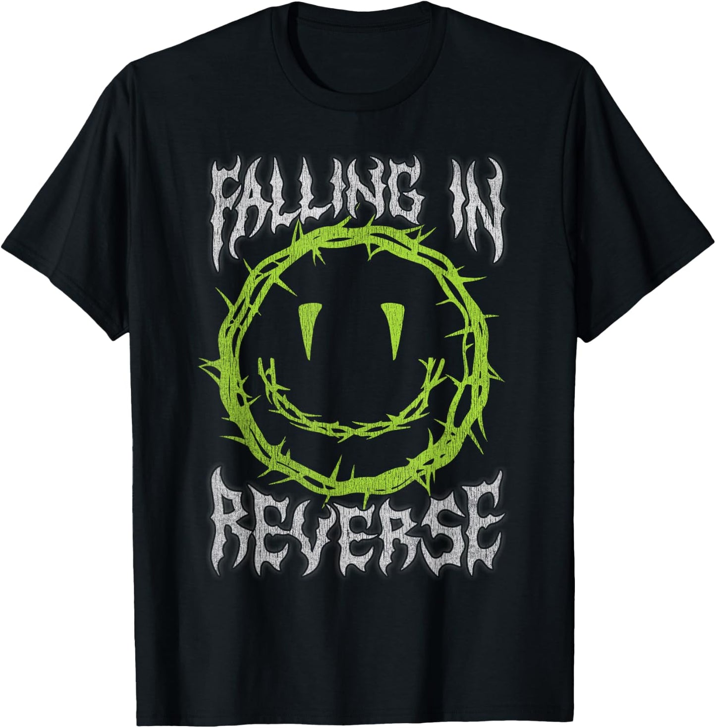Falling In Reverse Smiley Thorns , black T-Shirt - T-Shirt | Black