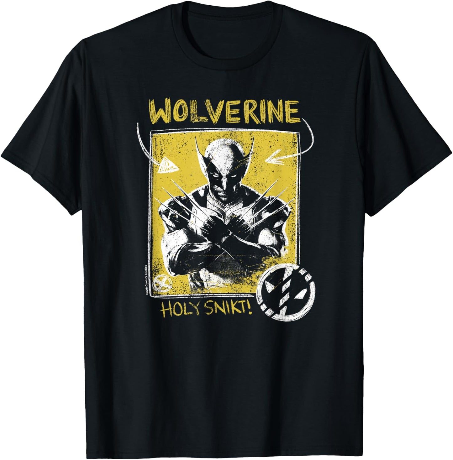 Marvel Deadpool & Wolverine Holy Snikt Wolverine , Black, S T-Shirt - T-Shirt | Black