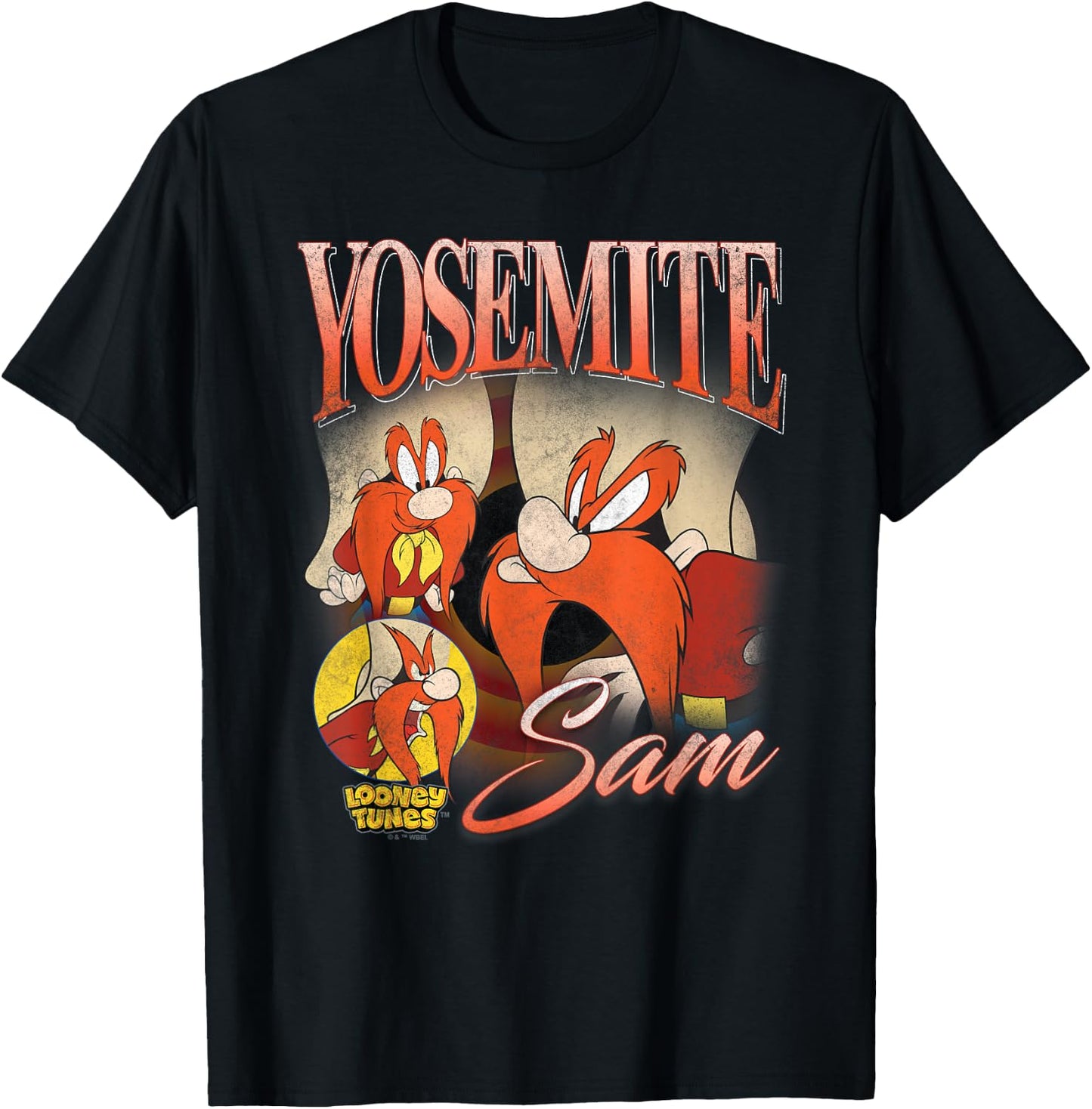 Looney Tunes Bootleg Yosemite Sam T-Shirt - T-Shirt | Black