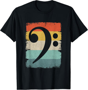 Bass Player Music Apparel Bassschlüssel T-Shirt - T-Shirt | Black