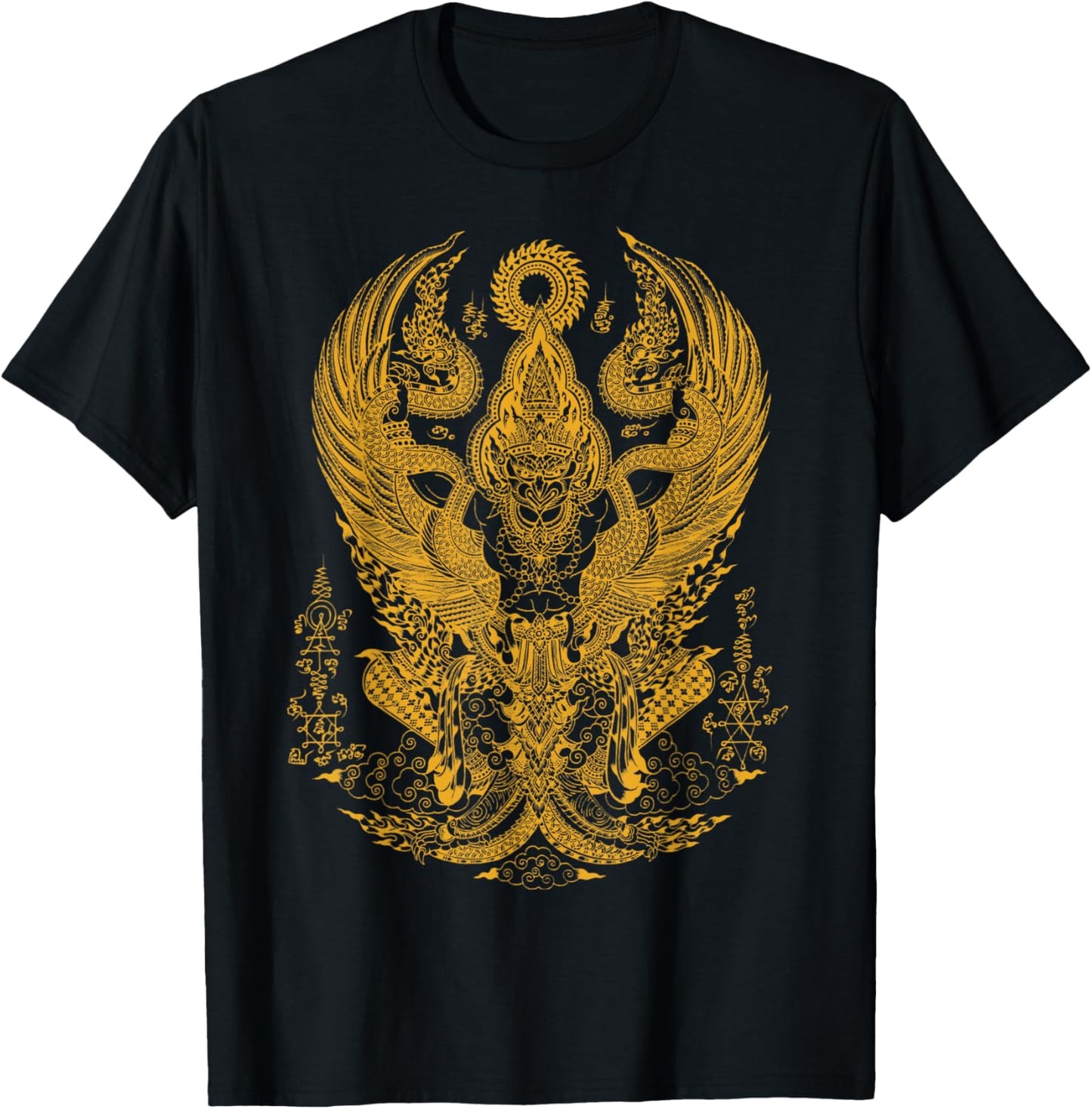 Thai Talisman Traditional Thailand Art MMA Muay Thai T-Shirt - T-Shirt | Black
