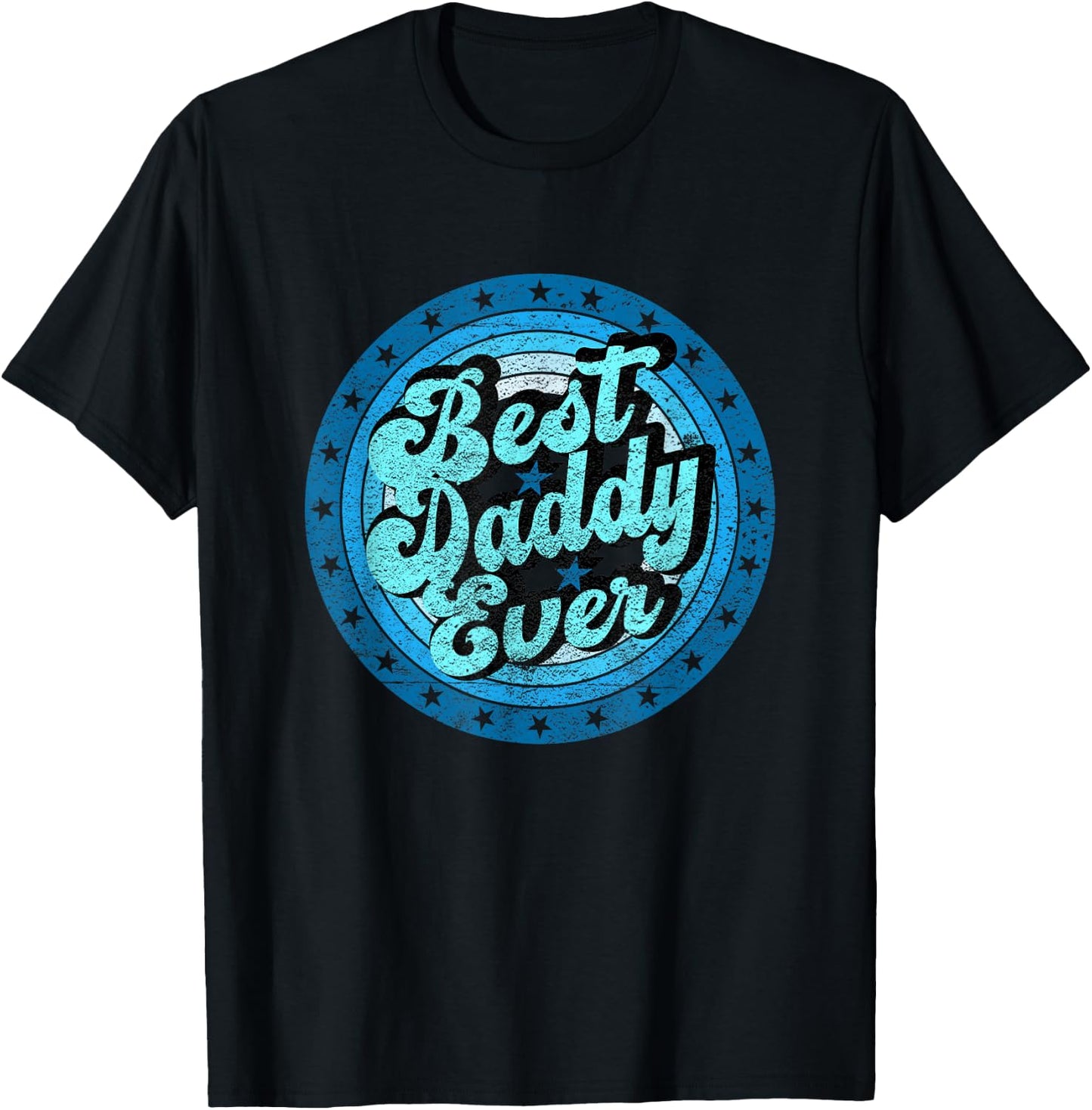Best Dad Ever for Father's Day Daddy retro T-Shirt - T-Shirt | Black