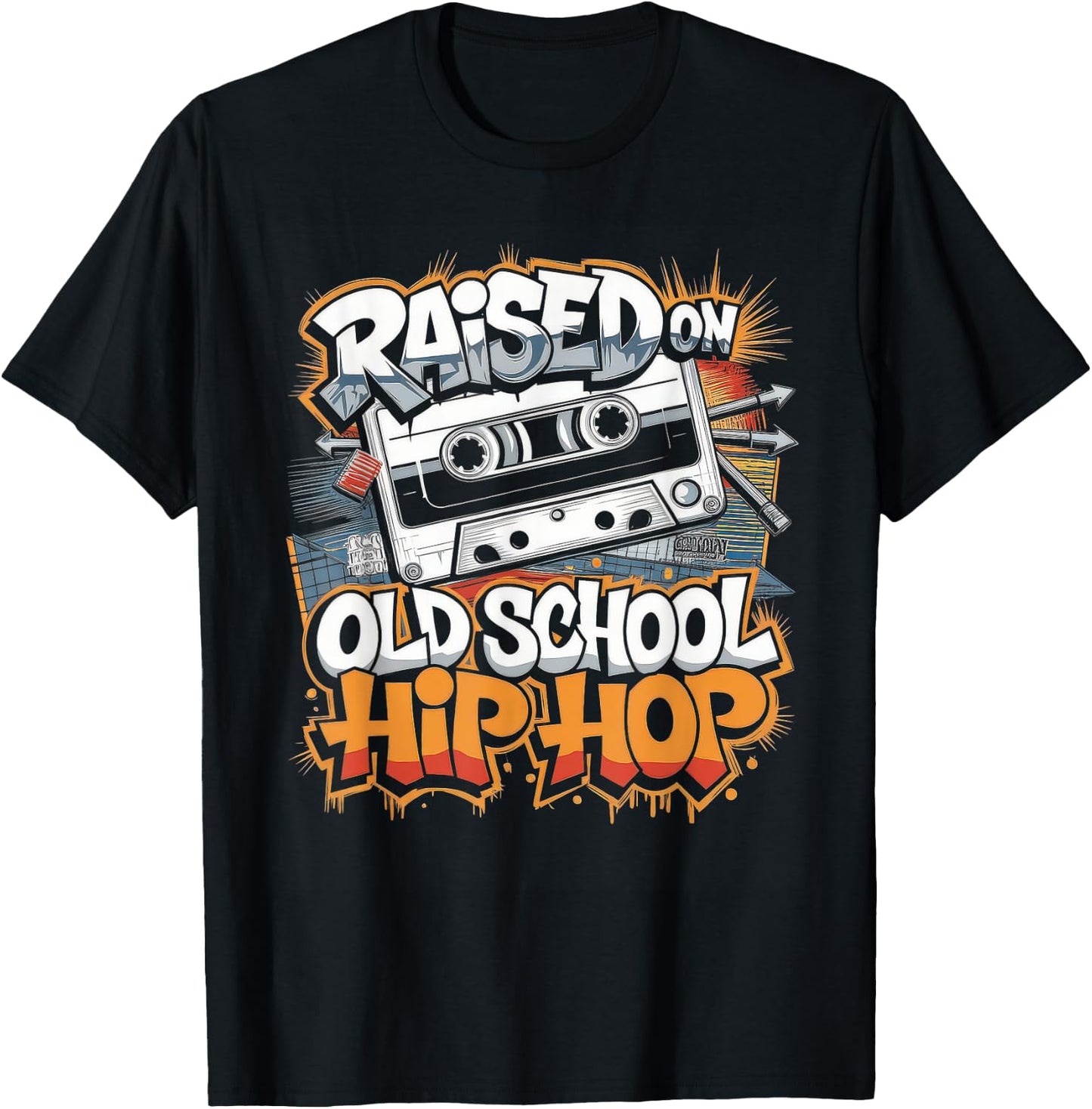 Hip Hop Gift Boys Freestyle Graffiti Music T-Shirt - T-Shirt | Black