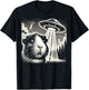 Guinea pig UFO Funny Meme Selfie T-Shirt - T-Shirt | Black