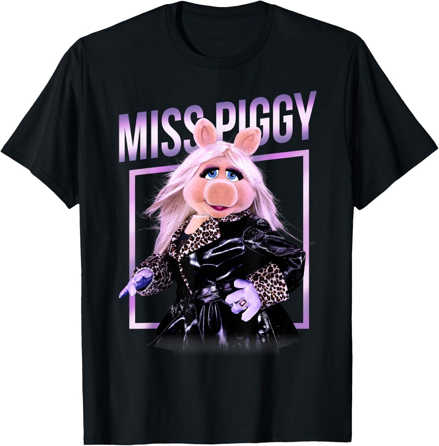 Disney The Muppets Missy Piggy Framed T-Shirt - T-Shirt | Black