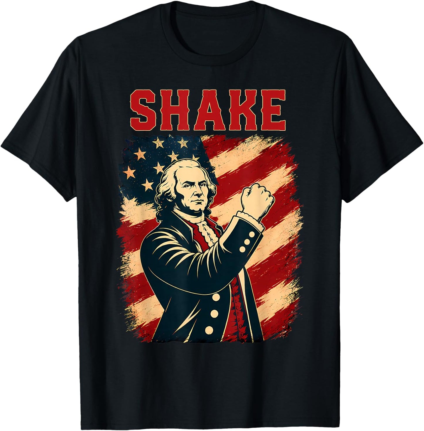 Funny Shake and Bake 4th of July Couple Matching T-Shirt - T-Shirt | Black