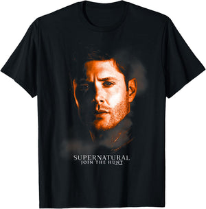 Supernatural Dean Winchester Portrait T-Shirt - T-Shirt | Black