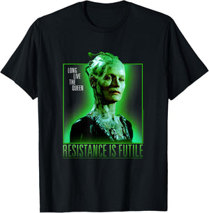 Star Trek: First Contact Day Long Live The Queen Borg T-Shirt - T-Shirt | Black
