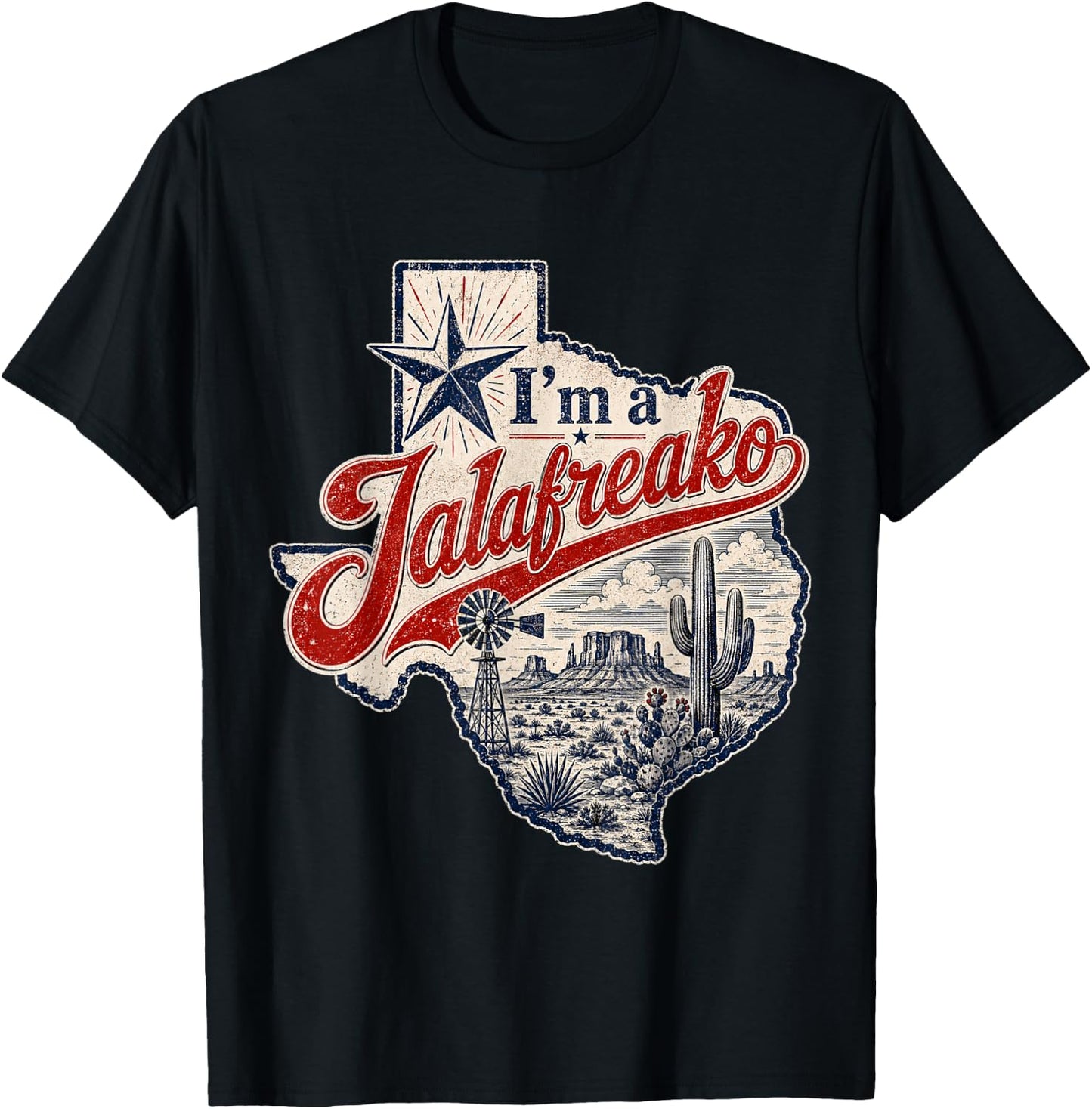 Talafreako Texas Pride Patriotic American Flag 4th of July T-Shirt - T-Shirt | Black