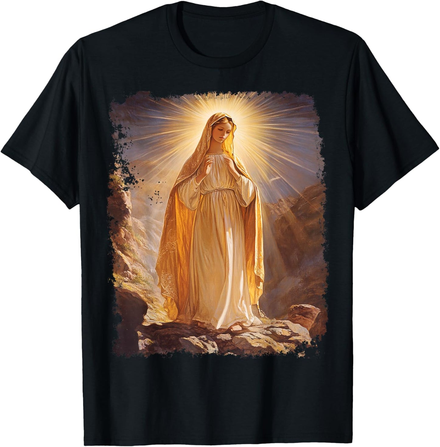 The Virgin Mary Christian Church Religion Women's T-Shirt - T-Shirt | Black
