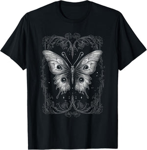 Butterfly with Eyes - Gothic Butterfly T-Shirt - T-Shirt | Black