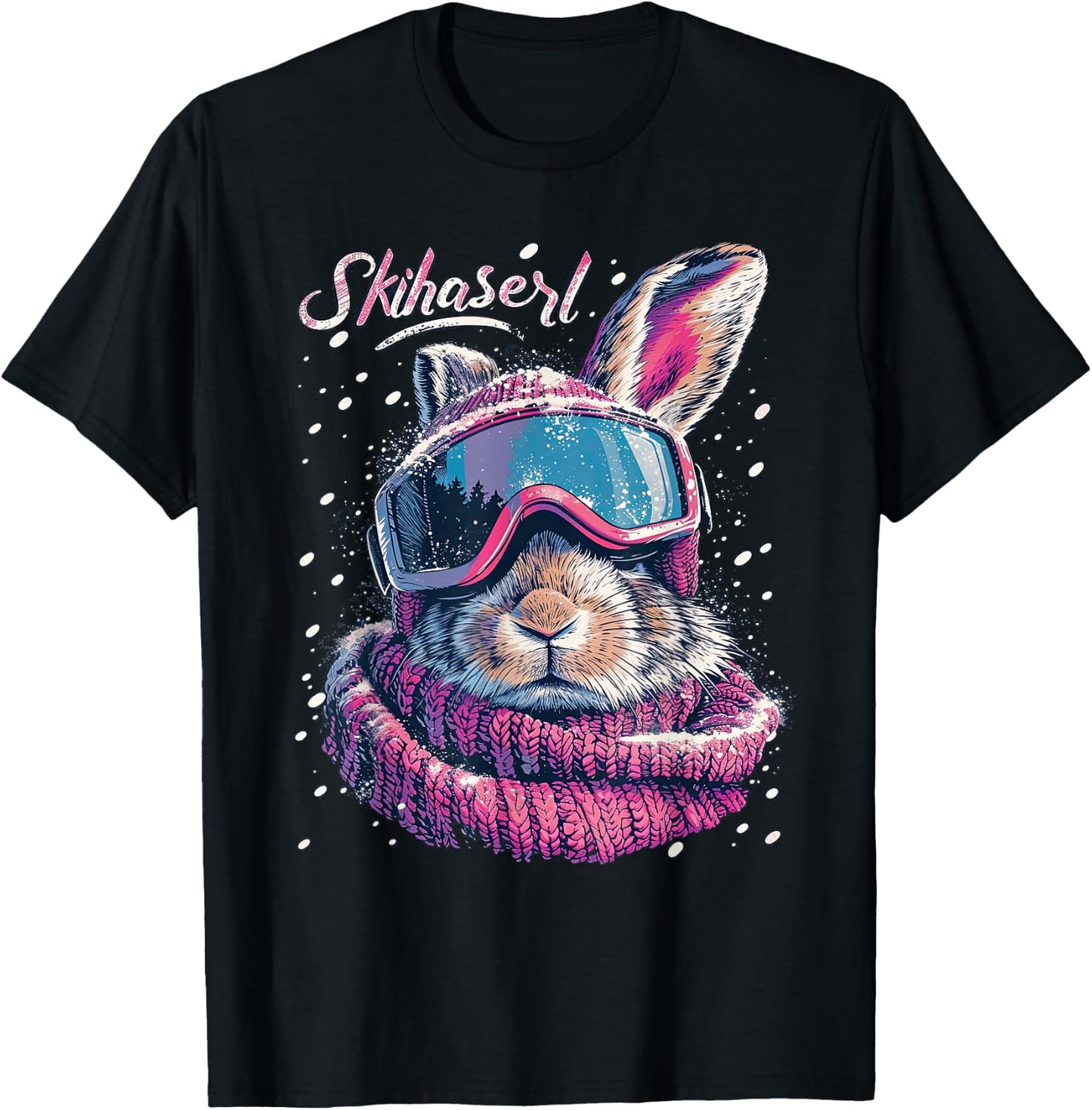 Skihaserl Apres Ski Haserl Skier Winter Women's , black T-Shirt - T-Shirt | Black
