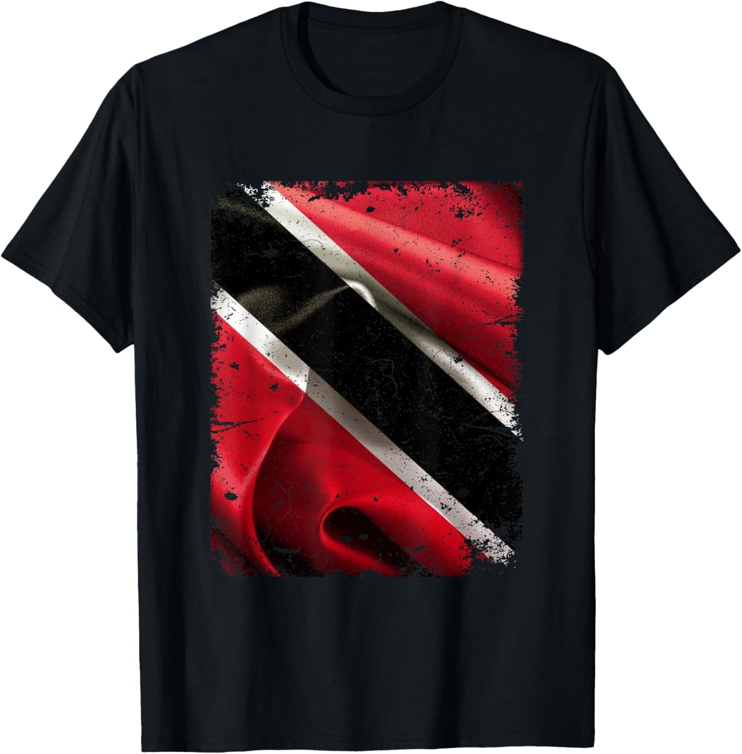 Trinidad and Tobago grunge flag soca t shirt trini T-Shirt - T-Shirt | Black