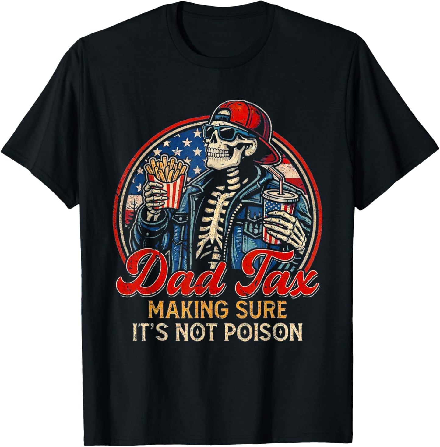Vintage Dad Tax Definition Men Funny Father's Day T-Shirt - T-Shirt | Black