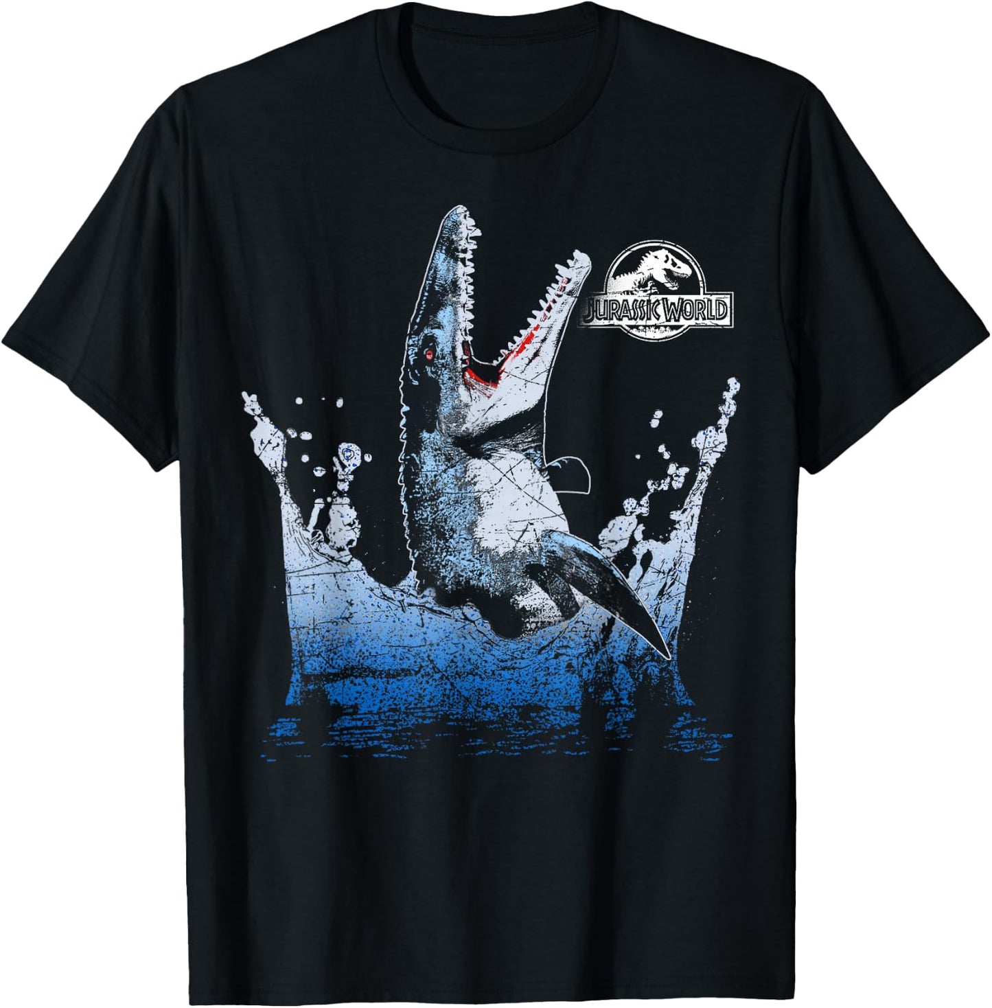 Jurassic World Aquatic Dinosaur Splash T-Shirt - T-Shirt | Black