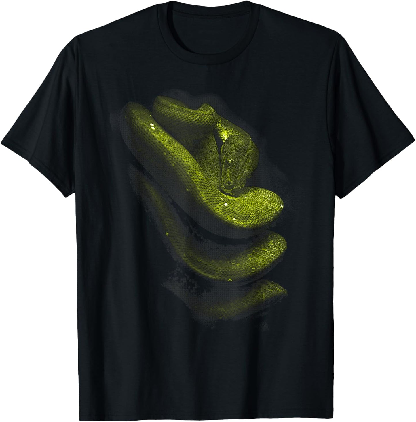 Green Tree Python Snake Owner Streetwear Reptile Keeper T-Shirt - T-Shirt | Black
