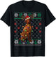 Vizsla Christmas Santa Ugly Sweater Dog Lover Xmas T-Shirt - T-Shirt | Black