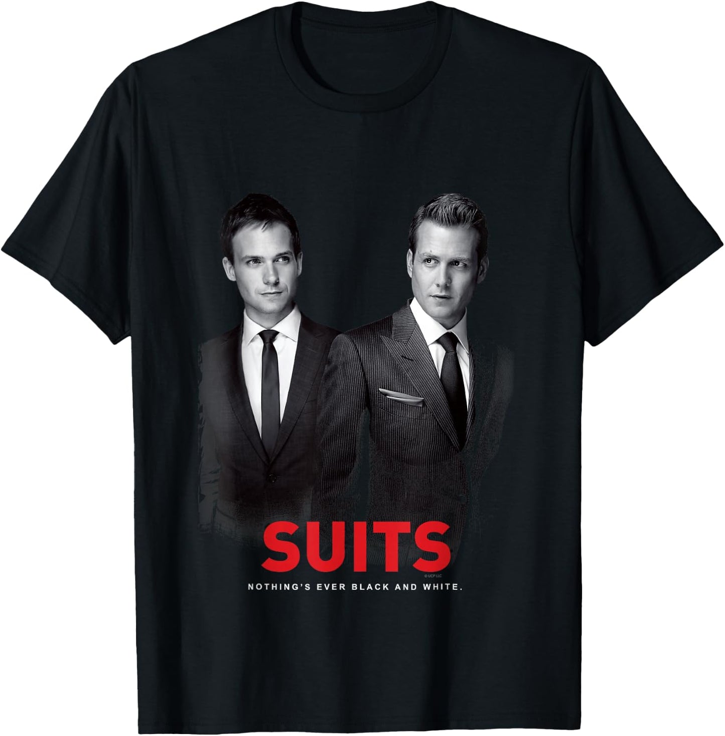 Suits Harvey Specter & Mike Ross , black T-Shirt - T-Shirt | Black