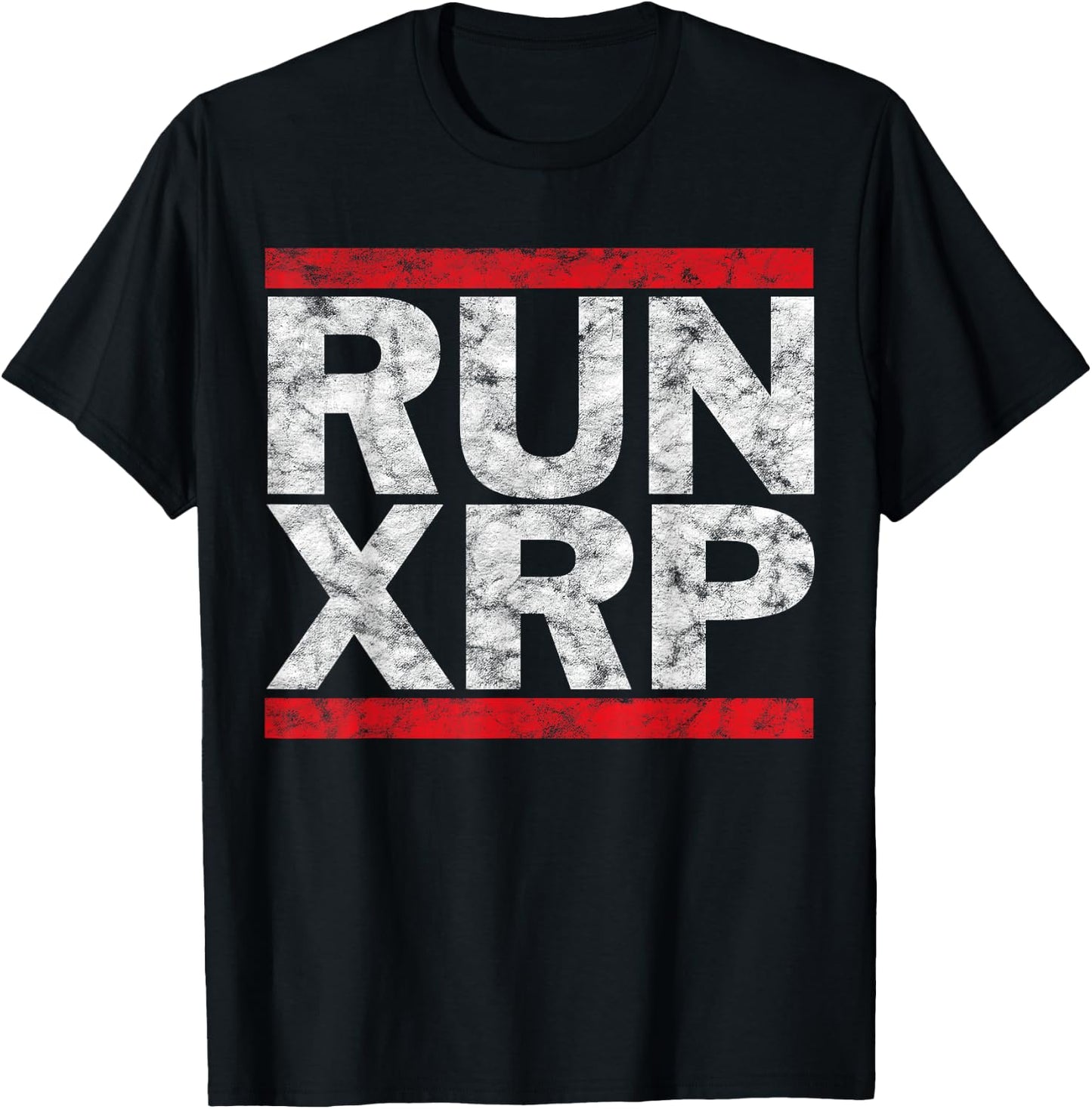 RUN XRP Crypto Ripple XRP to the moon T-Shirt - T-Shirt | Black