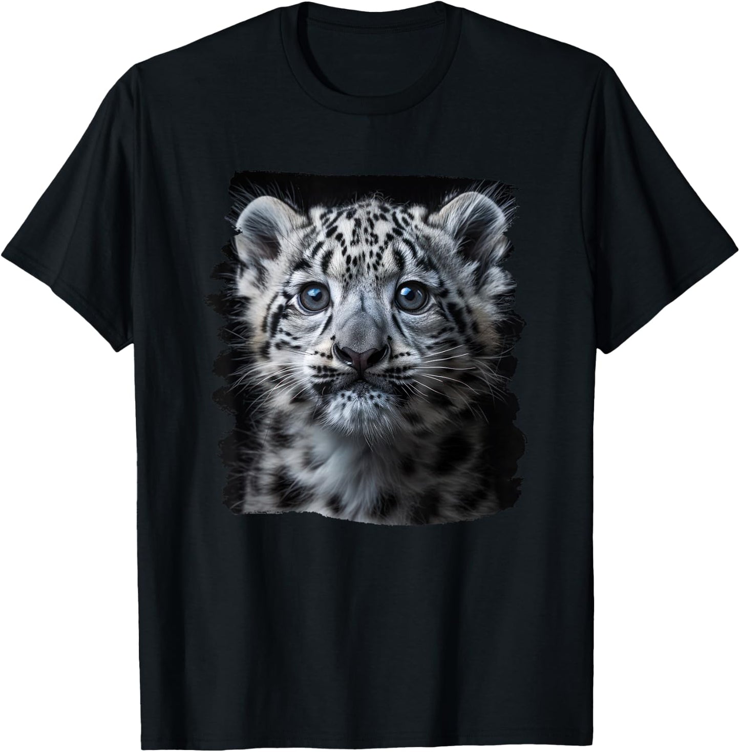 Snow Leopards Lovers Snow Leopard T-Shirt - T-Shirt | Black