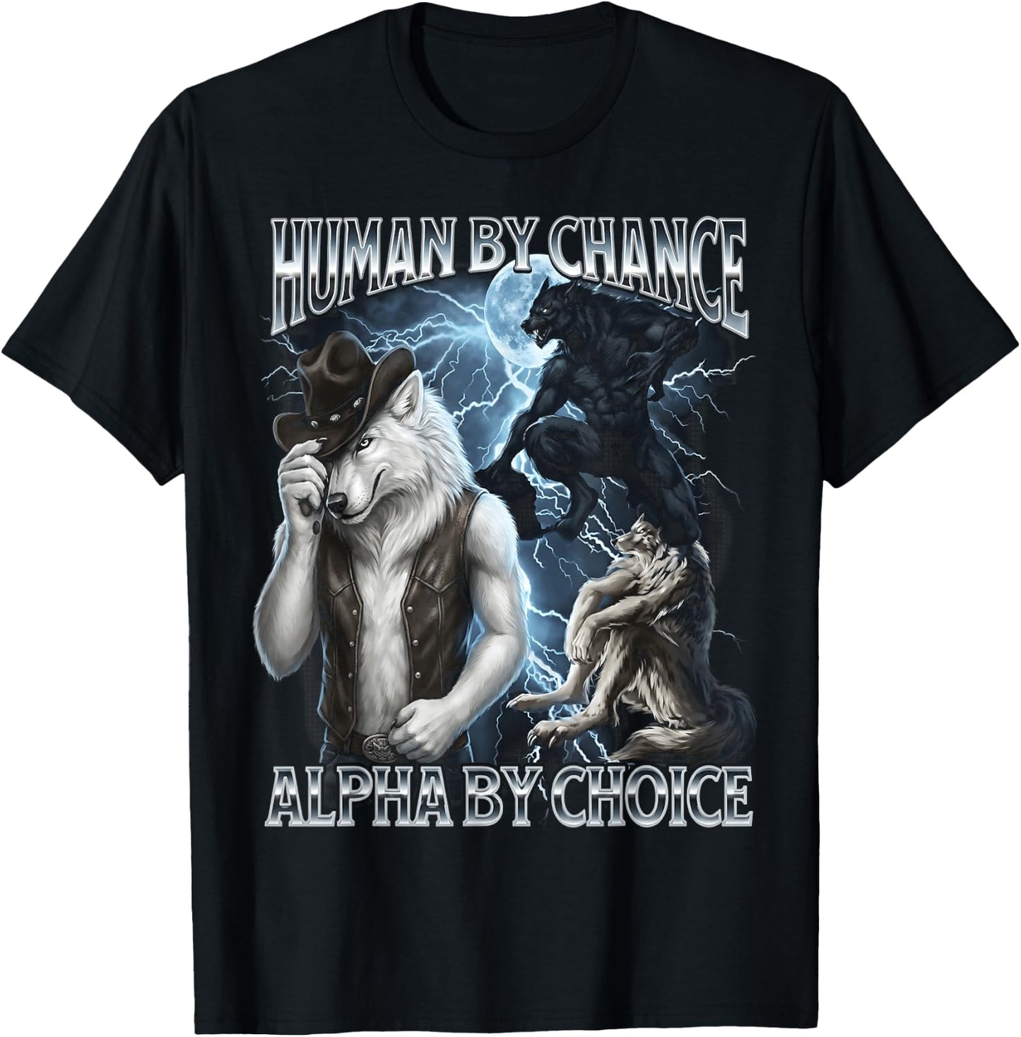 Human By Chance Alpha By Choice T-Shirt - T-Shirt | Black