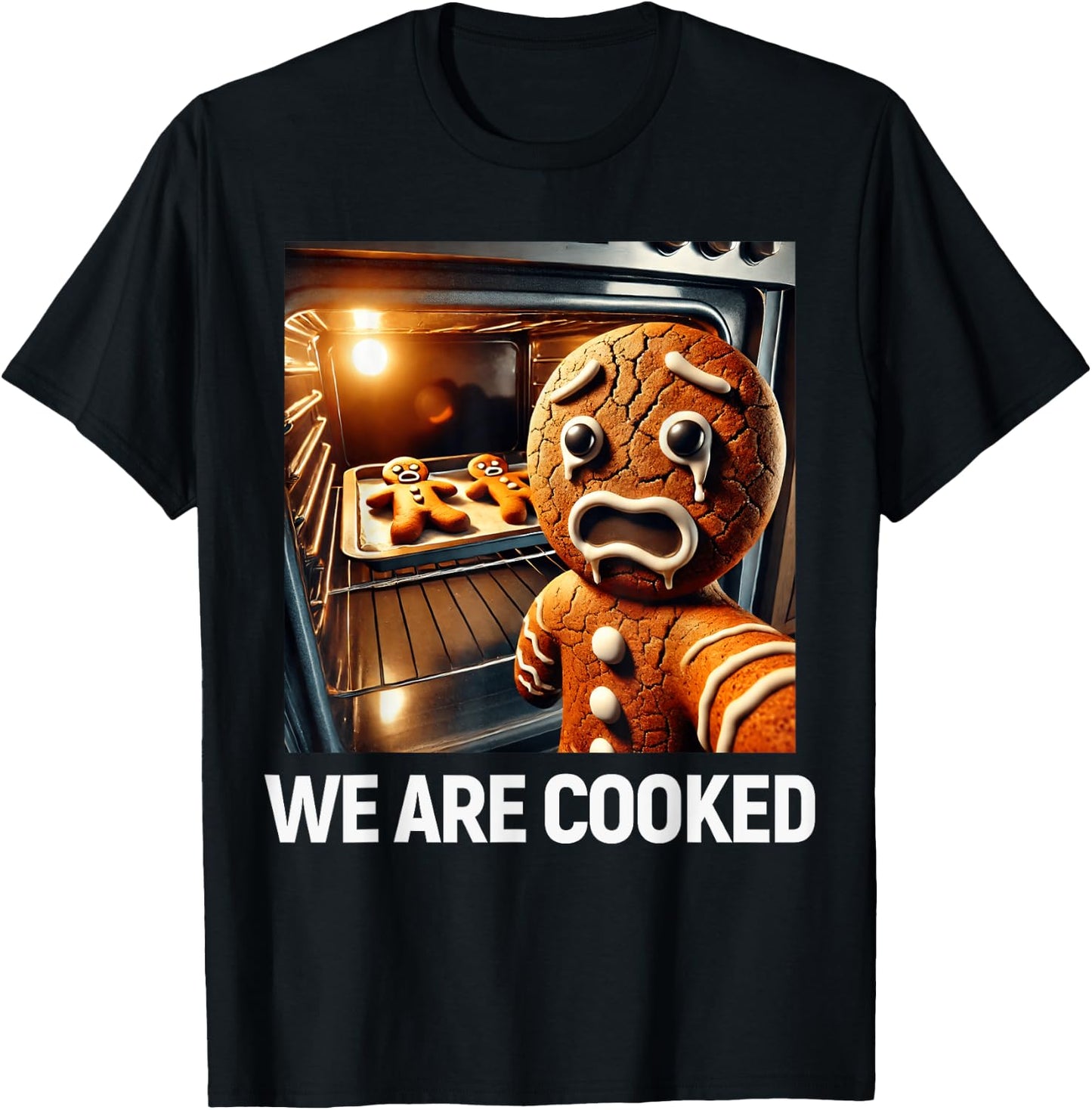 Gingerbread Funny Christmas T-Shirt - T-Shirt | Black